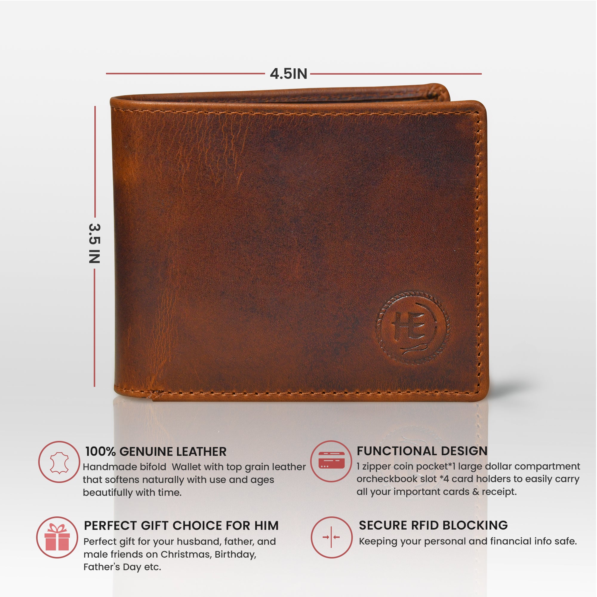 Vintage Leather RFID Wallet